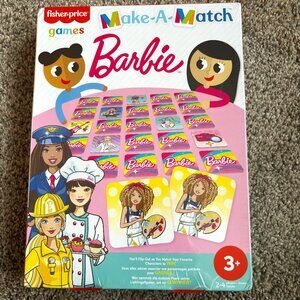 Fisher Price Make A Match Barbie Game Ages 3+/ 2-4 Players